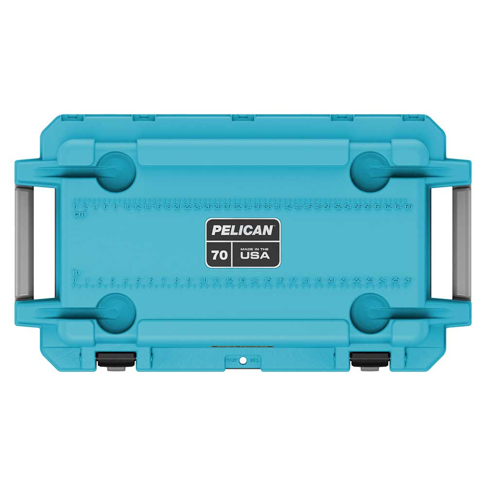 91070QB Pelican Elite 70 Qt Cool Blue/Gray Cooler
