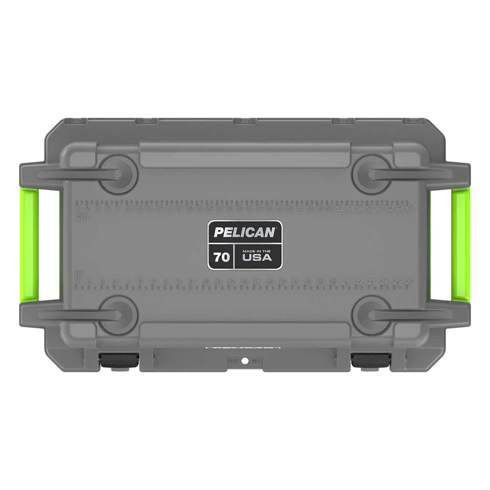 91070QG Pelican Elite 70 Qt Gray/Green Cooler